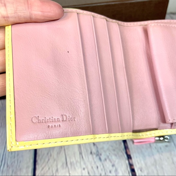 Christian Dior Pink Trotteur wallet with bag charm keychain - Picture 12 of 15